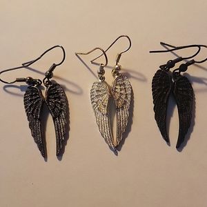 Angel winged earrings